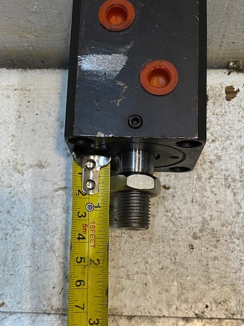Hydraulic Block Cylinder 2-5/8" x 2-1/4" 16mm Thread 11mm Side Holes