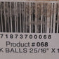 4 Qty. of Black Hitch Balls # 068 | 2-5/16" x 1-1/4" | 25000 Lb | V19 (4 Qty)