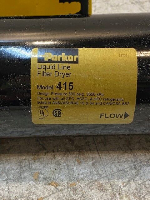 Parker Liquid Line Filter Dryer Model 415 | 500 Psig 3550 kPa