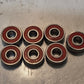 7 Quantity of Bones SDC Skateboard Bearings | 22 mm OD x 8 mm Bore (7 Qty)