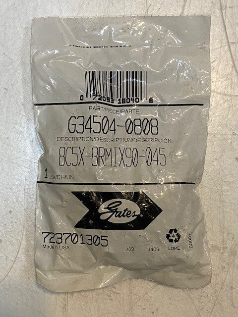 Gates G34504-0808 Hydraulic Coupling Adapter 723701305 | 8C5X-8RMIX90-045