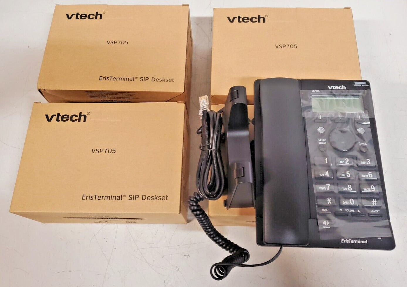 4 Quantity of Vtech ErisTerminal SIP Desksets VSP705 | N1900013582 (4 Qty)