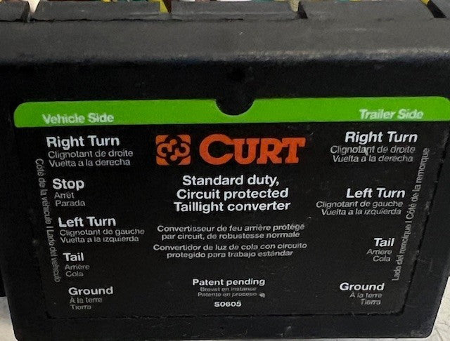CURT Standard Duty Circuit Protected Taillight Converter Light Hookups S0605
