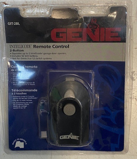 GENIE Intellicode Remote #GIT-2BL Garage Door Remote 2 Button