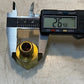 5 Quantity of Parker 10834 Brass Industrial Pipe Adapters 3/8"x 1/2" (5 Qty)