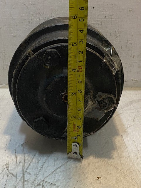 Top Carrier Roller 10" Long 6-1/8" Wide 5-1/2" Dia. 45mm Bore 17mm Bolt Holes