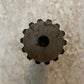 14-Spline Shaft 9-5/8" Long 31mm Spline End 25mm End 35mm OD