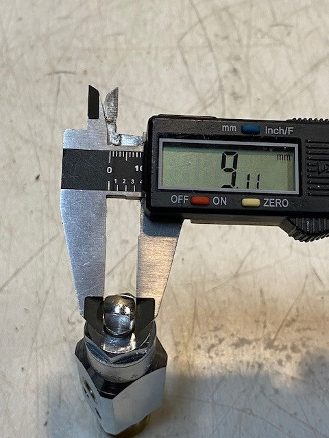 Sherwood Oxygen Valve 988002 CGA870 1299 | 3-3/4" Long 21mm Thread