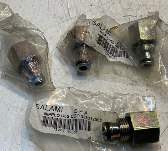 4 Quantity of Salami Nipplo US5 COD 323312002 Hydraulic Adapter Fittings (4 Qty)