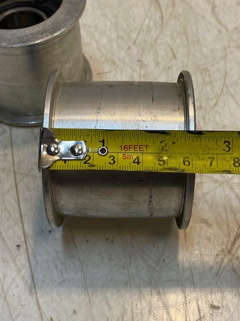 3 Quantity of Idler Pulleys with Peer 9R16 Bearings 2-3/8" L 2-7/8" Dia (3 Qty)