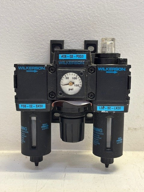 Wilkerson Air Pressure Regulator | F08-02-SK00 | R08-02-F0G0 | L06-02-LK00