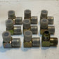 9 Quantity of 90 Degree Elbow Hydraulic Fittings 26mm Thread 17mm ID 15mm Nipple