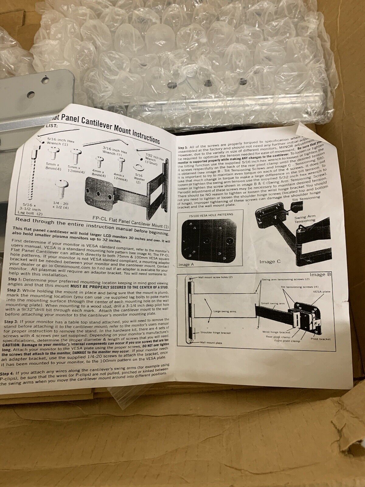 Flat Panel FP-CL Cantilever Wall Mount 1001536