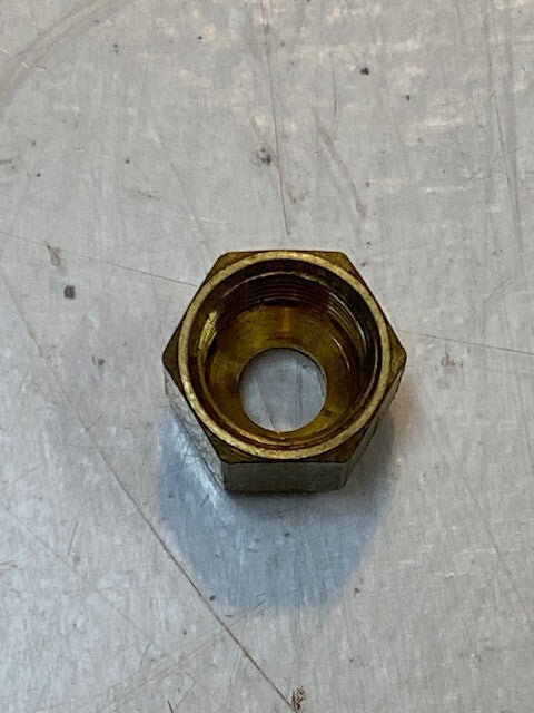 6lb Bag of Compression Fitting Hex Nuts 10mm L 11mm W 5mm ID 8mm Thread
