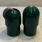 Green Replacement Pole Caps for Pickleball/Tennis 1 w/ Pulley 1 w/out Pulley