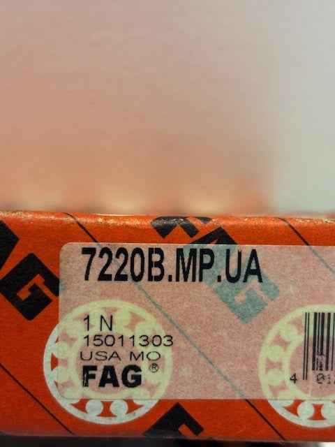 FAG Angular Contact Bearing 180mm OD 100mm ID 33 | 7220B.MP.UA | 7220-B-MP-UA |