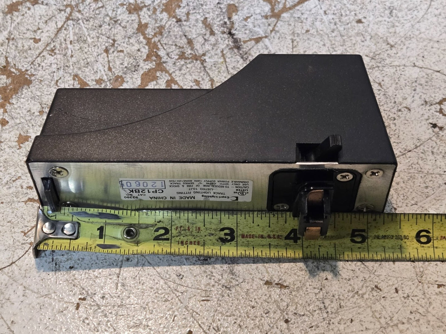 Capri Lighting CP12BK Track Lighting Fitting 10J7 | 92390 | 120605