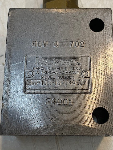 Vickers Hydraulic Relieving Valve CBV1-10-S-IS | 10H-A-30 | 24001 | REV 4 702