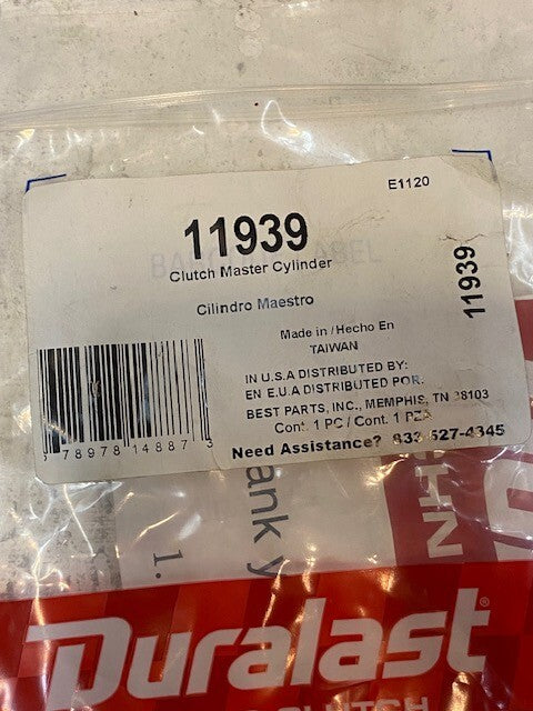 3 Quantity of Duralast 11939 Clutch Master Cylinders (3 Quantity)