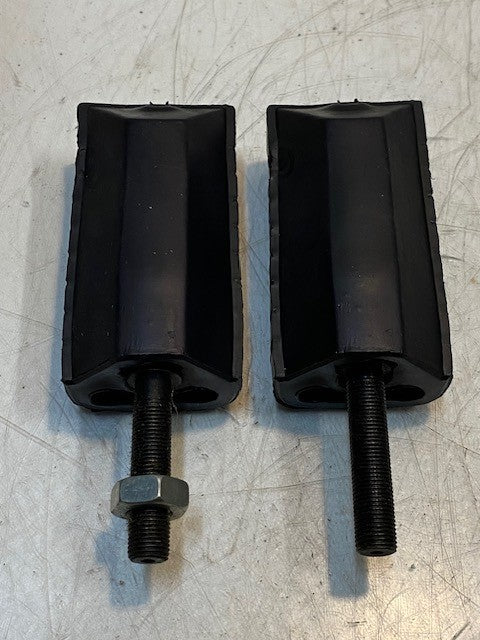 2 Quantity of Motorcycle Foot Pegs 5-1/4" Long 1-5/8" Wide 10mm Thread (2 Qty)