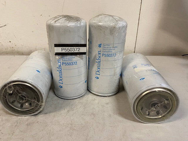 4 Quantity of Donaldson P550372 Spin On Fuel Filters (4 Quantity)