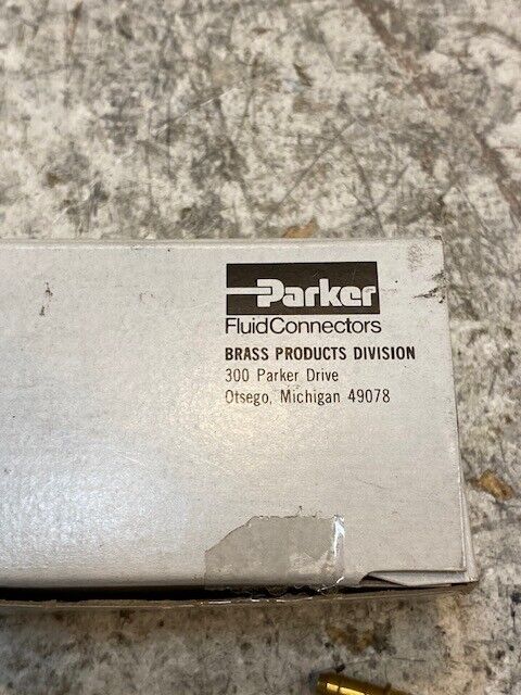 50 Quantity of Parker Double Barb Brass Pneumatic Hose Barbs X22-4 (50 Quantity)