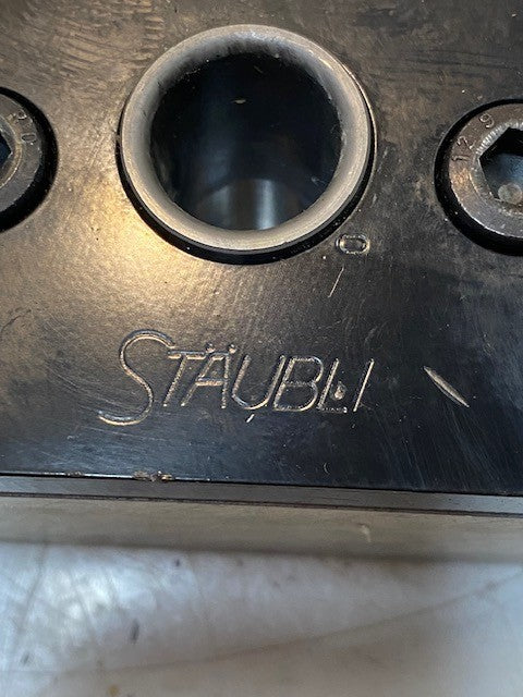 Staubli SPH 08 Hydraulic Manifold Block 5-1/4" Long 4-1/4" Wide 3" Tall