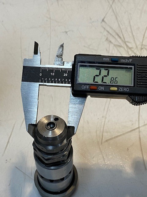 NS Hydraulic Coupler Cartridge 3-1/2" Long 23mm Nose 39mm OD