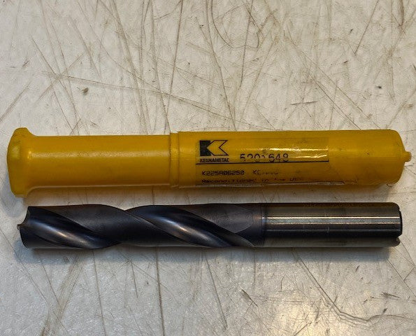 KENNAMETAL 5201648 | K225A06250 | KC7215 SOLID CARBIDE STUB DRILL BIT