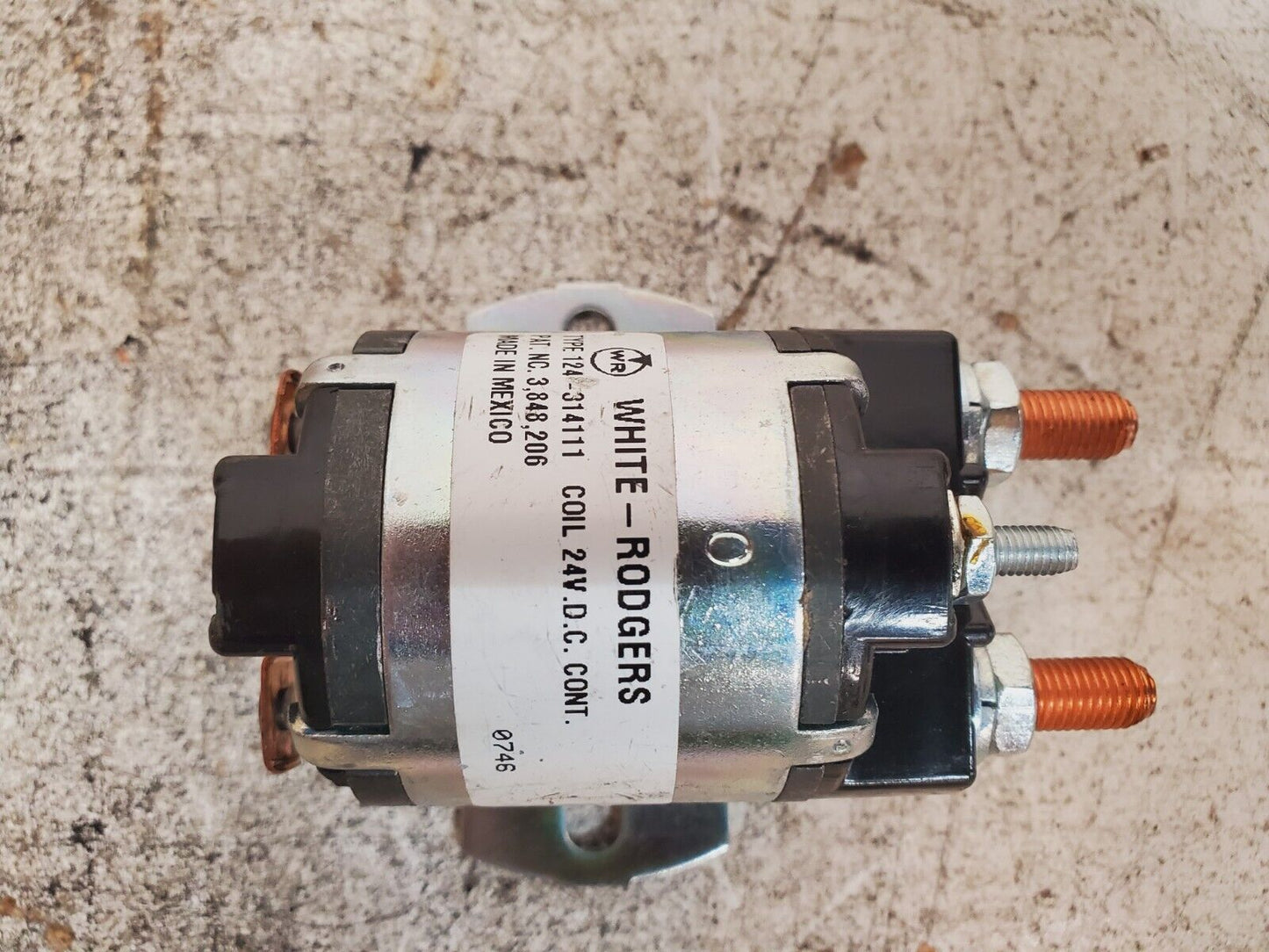 White Rodgers Solenoid 124-314111 Coil 24V.D.C | NC 3,848,206