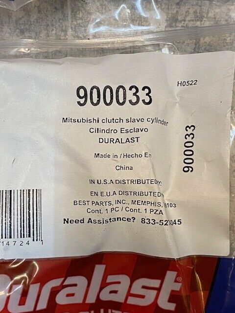 4 Quantity of Duralast Mitsubishi 900033 Clutch Slave Cylinders (4 Quantity)