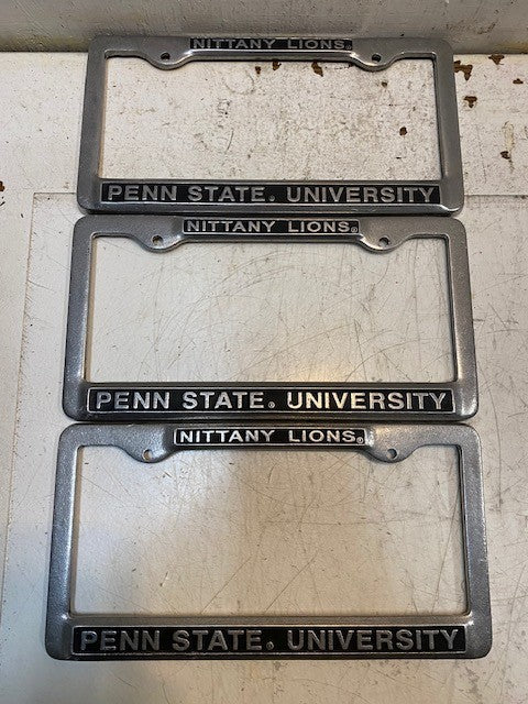 3 Quantity of Nittany Lions Penn State University License Plate Frames (3 Qty)