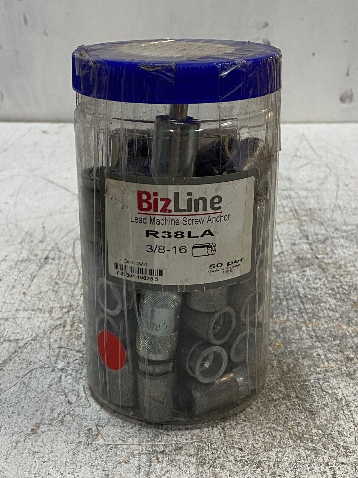 50 Qty of BizLine R38LA, 3/8-16 Lead Machine Screw Anchors (50 Quantity)