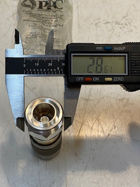 5 Quantity of PPC Connectors CC-DF-L4 | 279 | 2-1/2" L 29mm OD 15mm ID (5 Qty)