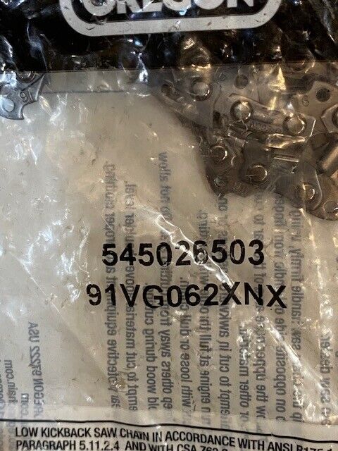 Oregon Saw Chain 545026503 | 91VG062XNX