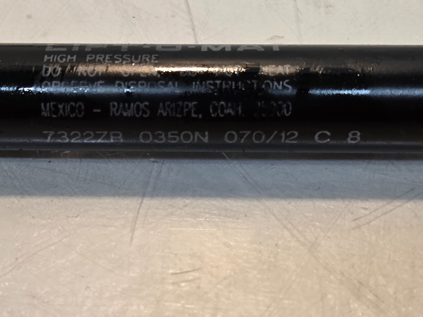 Stabilus Lift-O-Mat 7322ZR 0350N 070/12 C 8 | 15 1/4" Long 18mm Body Diameter