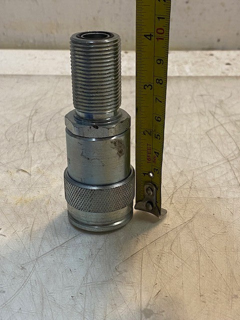 Parke Hydraulic Quick Coupler 24XP | FEM-501-10BMS-NL | 4" Long 25mm Thread