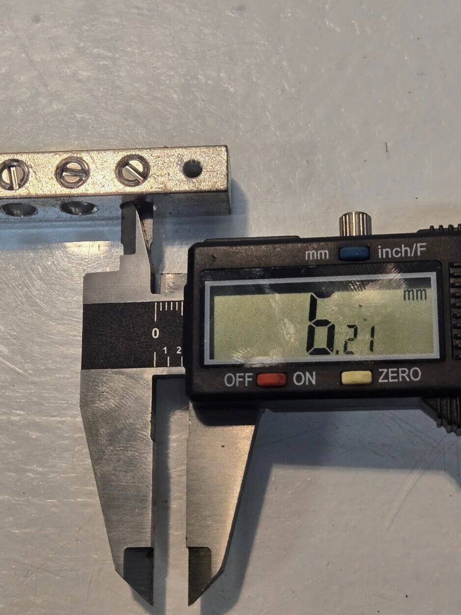 6 Quantity of EM4250 14-6 AWG 9 Place Grounding Blocks | 5" Long (6 Quantity)