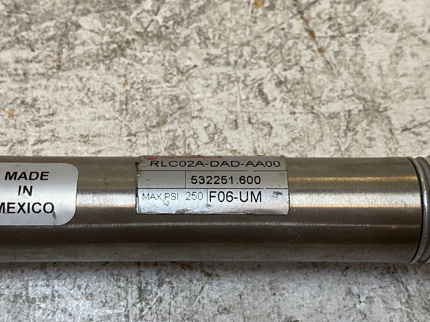 Norgren RLC02A-DAD-AA00 Double Acting Pneumatic Cylinder 532251.600 F06-UM