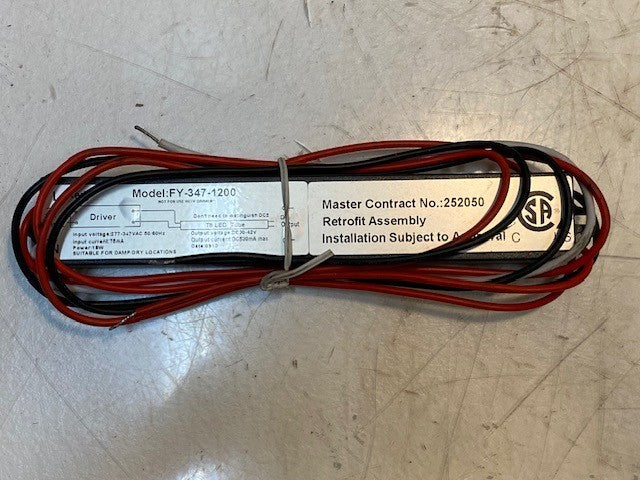 Master Contract No. 252050 Retrofit Assembly Model: FY-347-1200