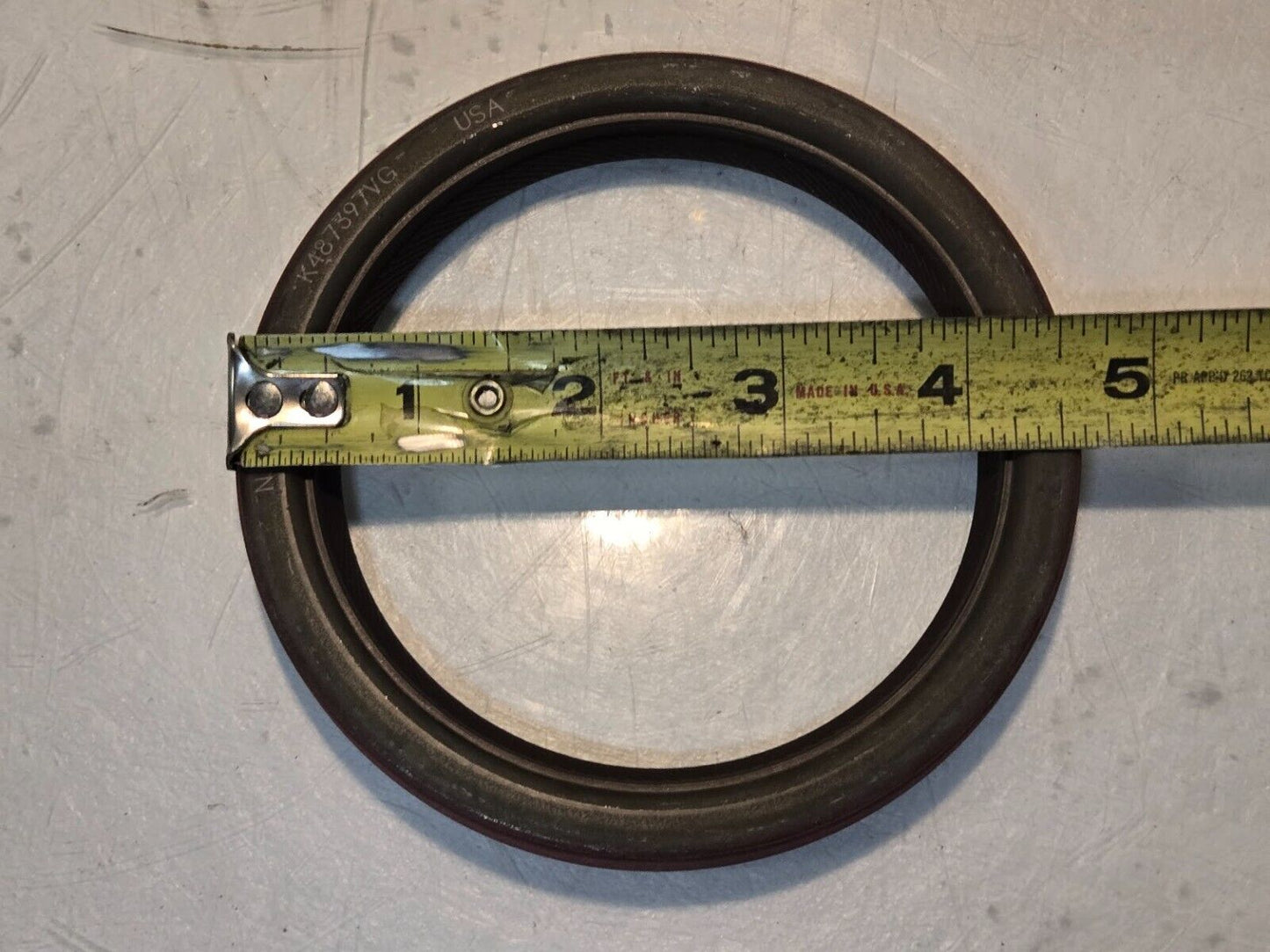 National Oil Seal K487397VG | 4-5/8" Dia. | 3-3/4" Bore Dia. | 1/2" Thick