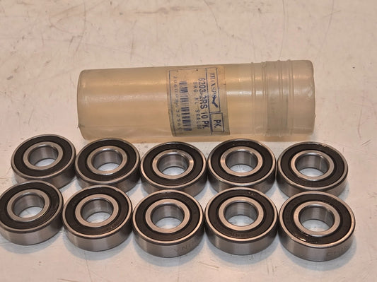 10 Quantity of TEI Ball Bearings 6203-2RS | 40 mm OD x 17 mm Bore (10 Qty)