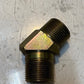 18 Quantity of 45 Degree Brass Elbow Fittings 26mm Thread 18mm ID (18 Quantity)
