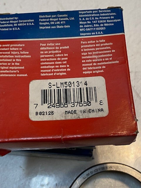 4 Quantity of Motor City Wheel Bearing Races S-LM-501314 (4 Quantity)