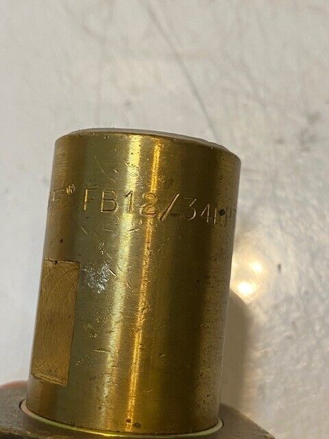 Faster FB 12/34 NPT F5 Hydraulic Socket Brass Flat Valve 3/4 in NPT