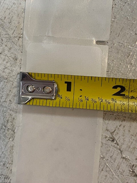 Brady Y917292 White & Clear Labels 1.5"x4" 1,000 Stickers