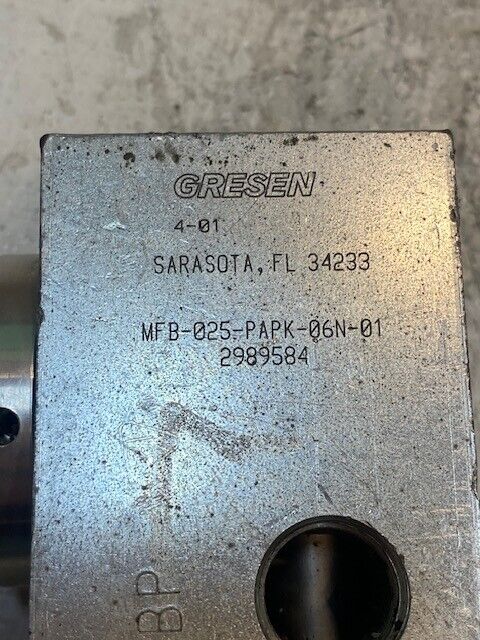 Gresen Flow Control Valve MFB-025-PAPK-06N-01 | 2989584