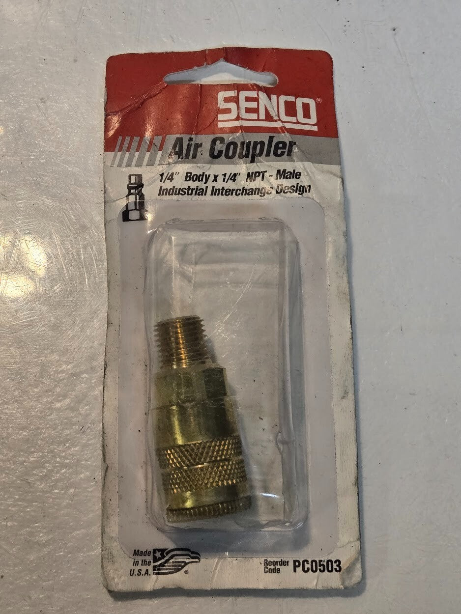 12 Quantity of Senco Air Couplers PC0503 1/4" Body x 1/4" NPT (12 Quantity)