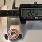 7 Quantity of Bones SDC Skateboard Bearings | 22 mm OD x 8 mm Bore (7 Qty)