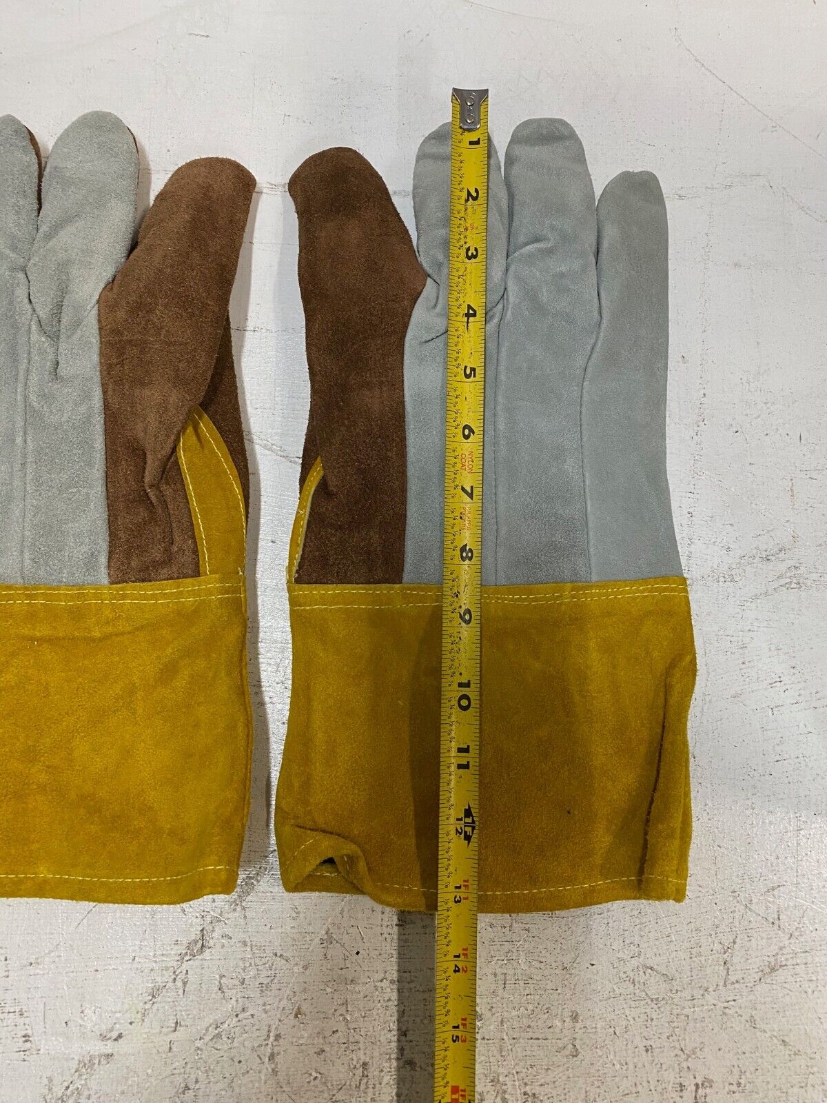 5 Pairs of Cowhide 48583 XL Welding Work Gloves 13" L 6" W